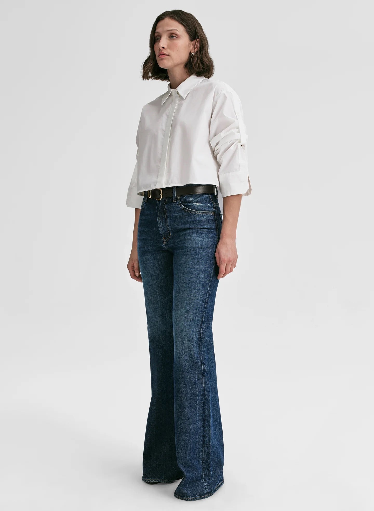 ALC Maude Cropped Cotton Shirt