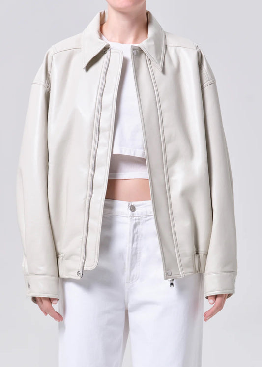 Agolde Aston Bomber in Buff