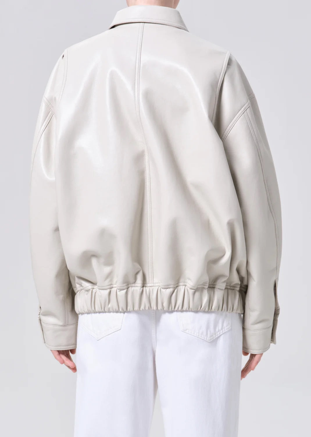 Agolde Aston Bomber in Buff