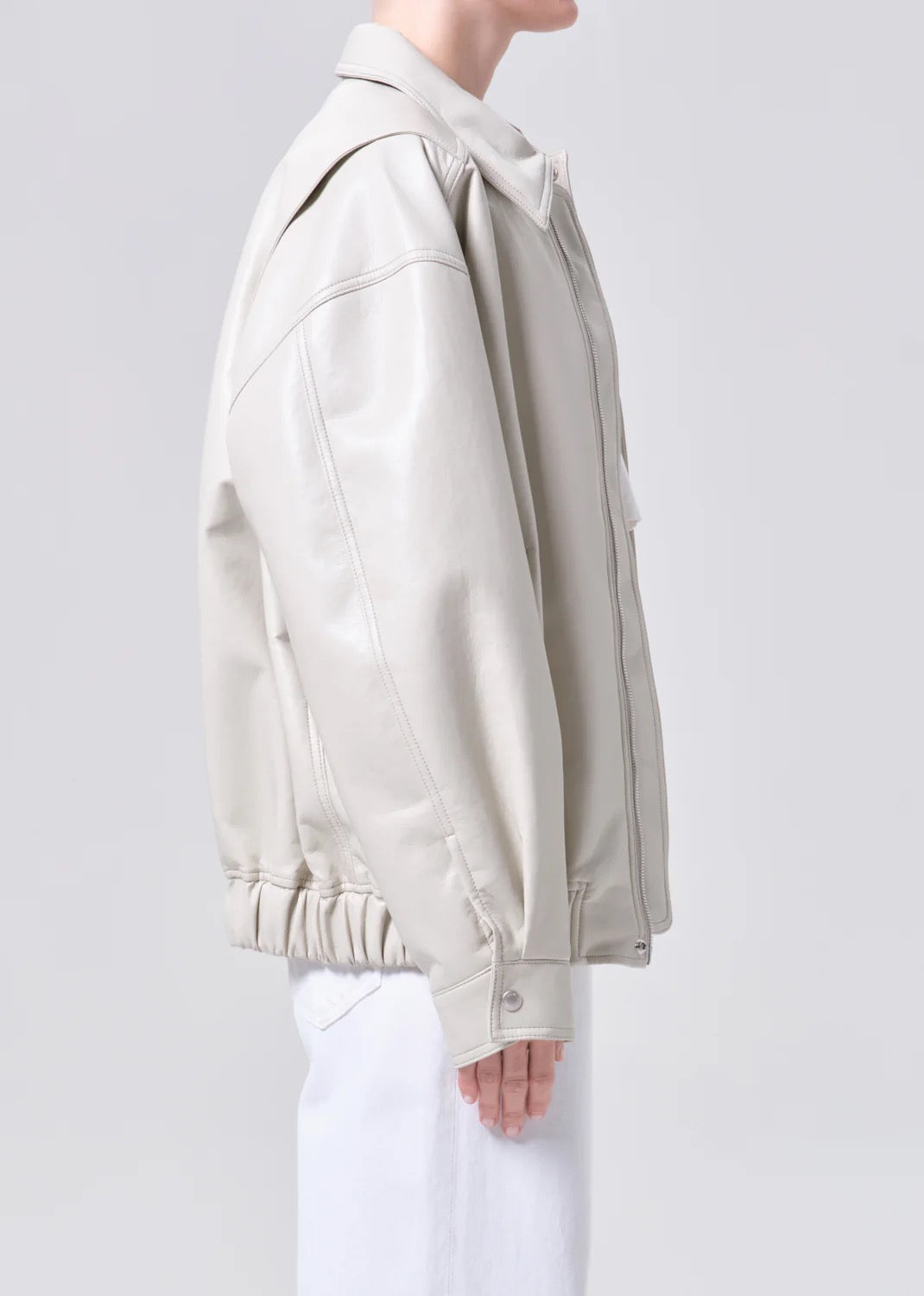 Agolde Aston Bomber in Buff