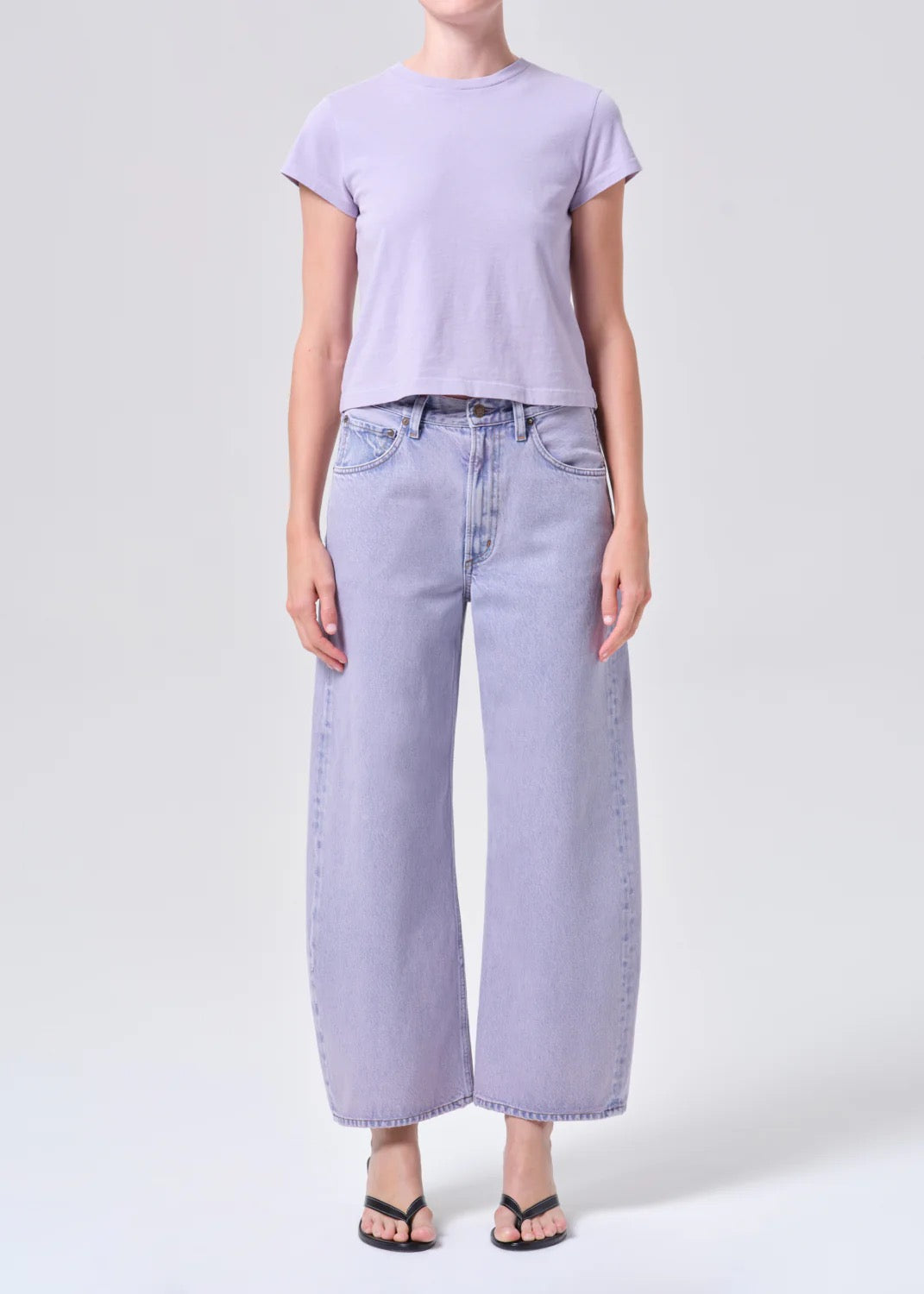 Agolde Low Curve Crop Jean In Aura