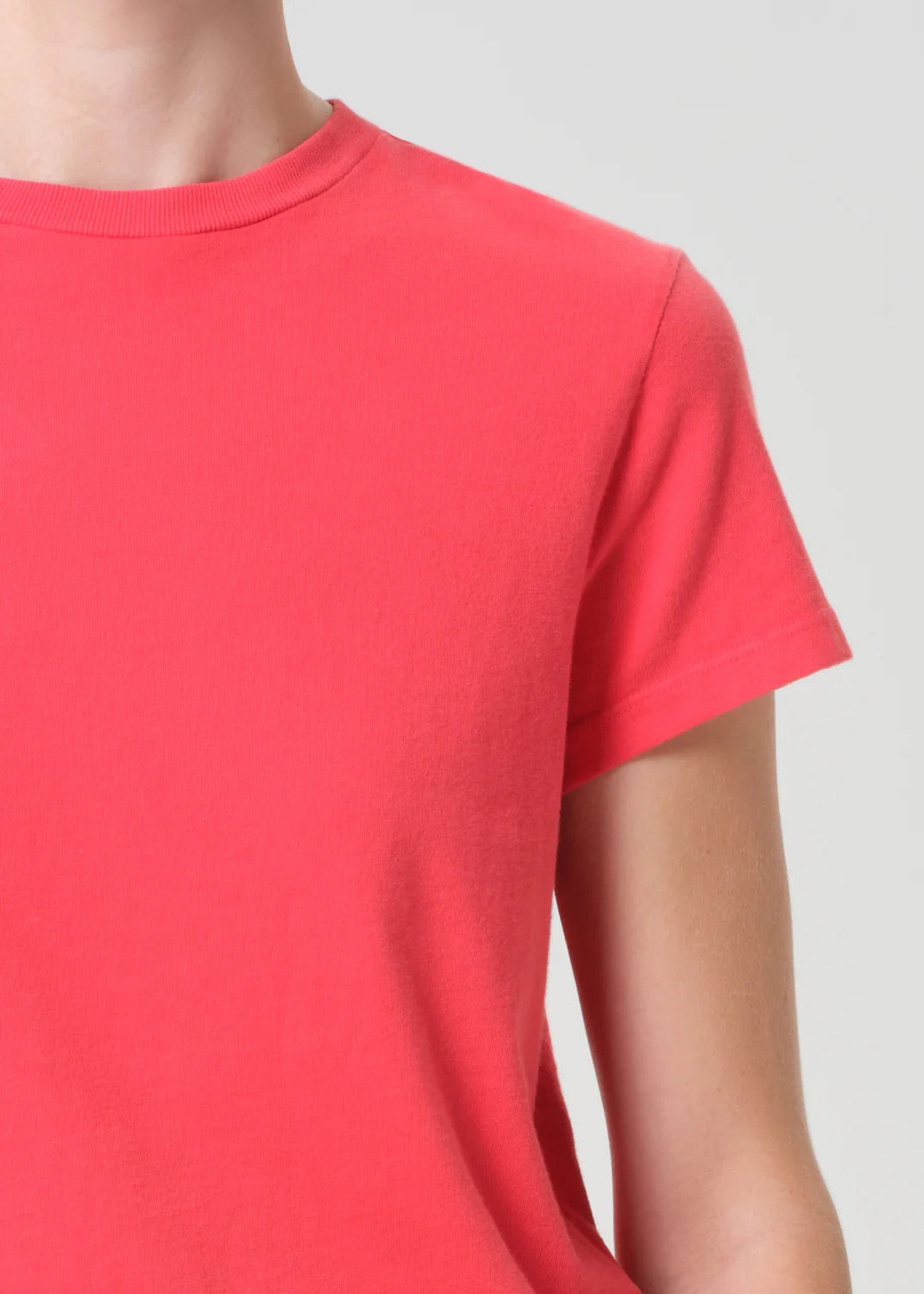 Ultra-soft jersey cotton AGOLDE tee in Carnival