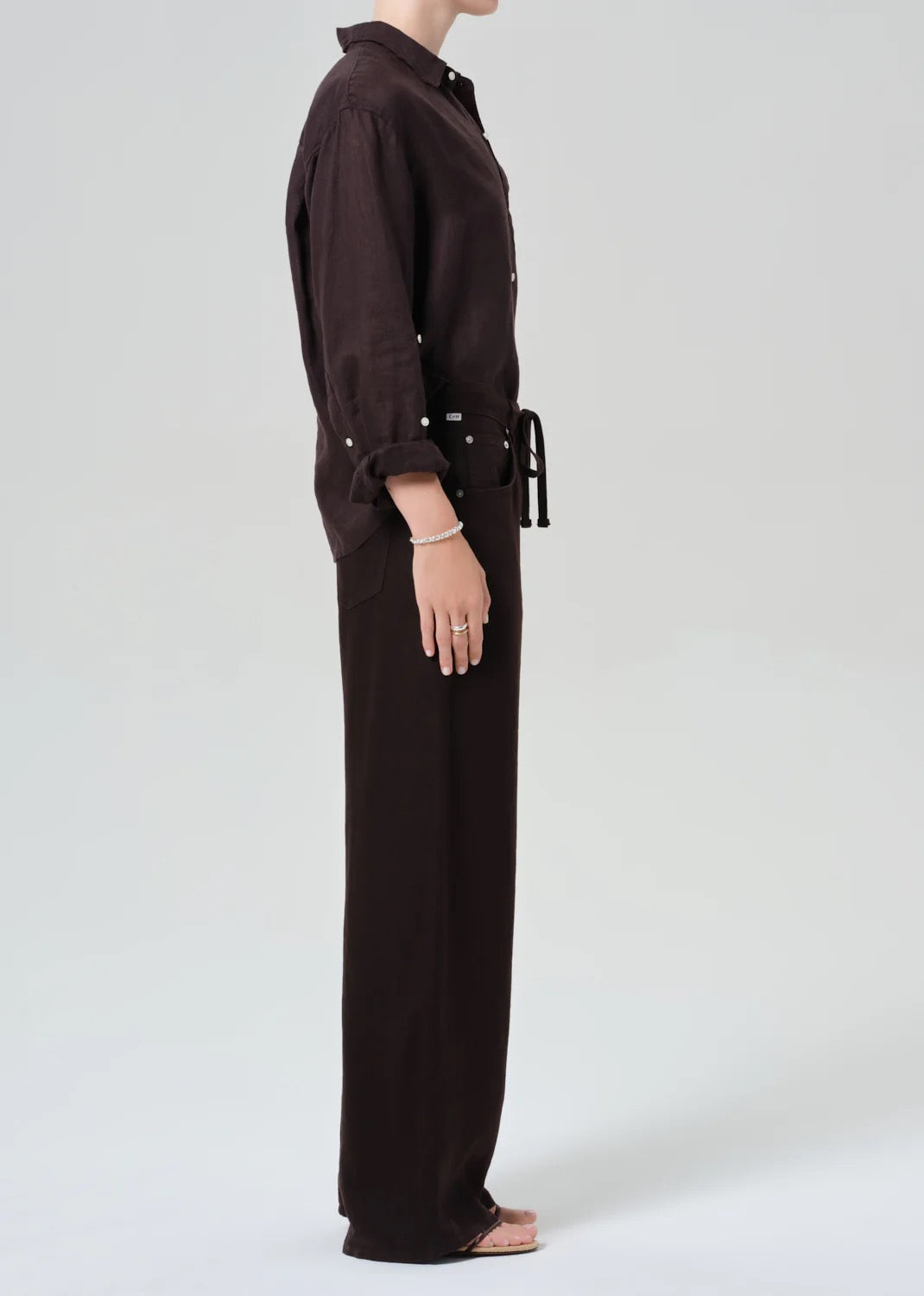 Citizens Of Humanity Brynn Drawstring Trouser In Chocolate