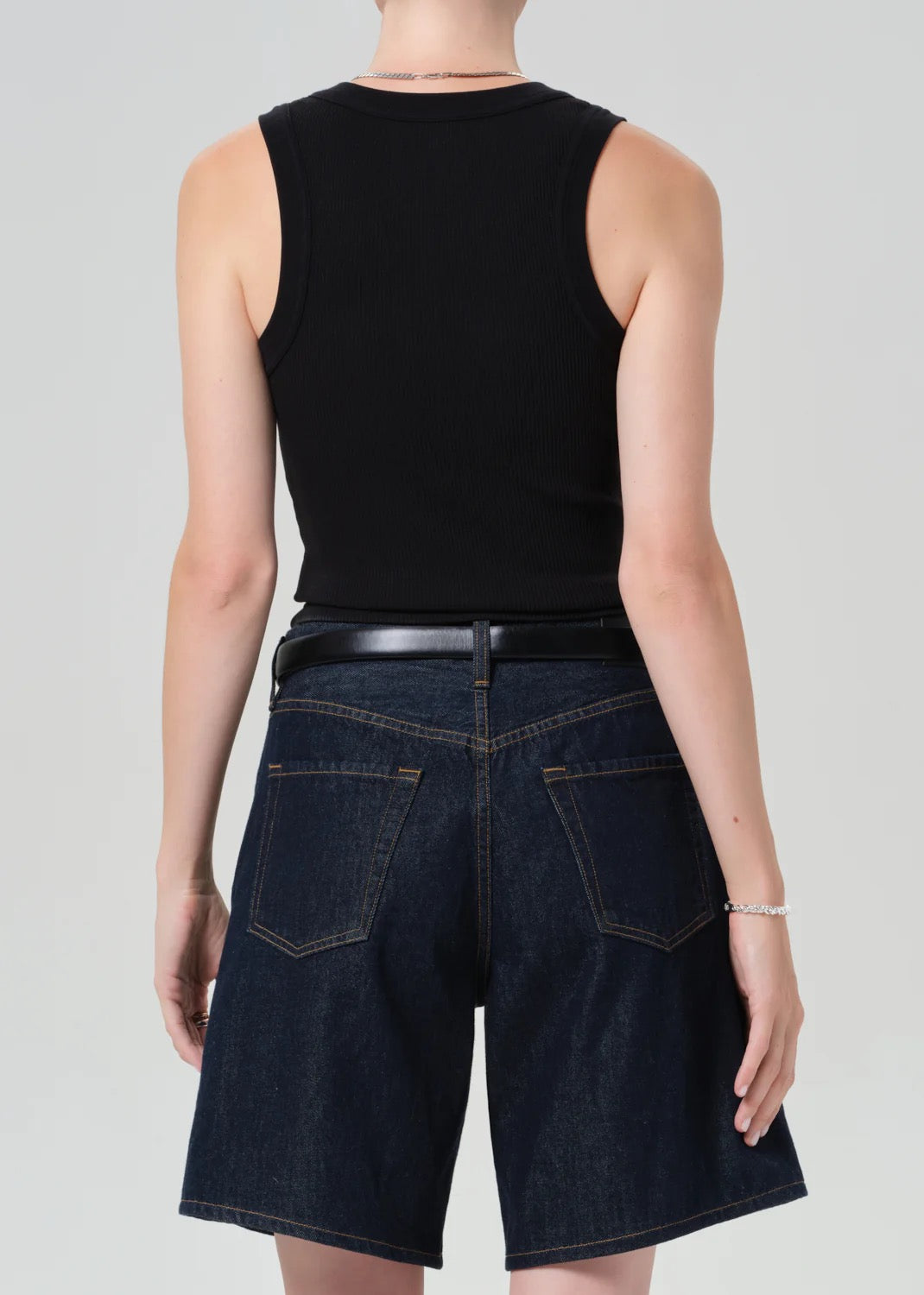 Black button-front tank by Citizens of Humanity