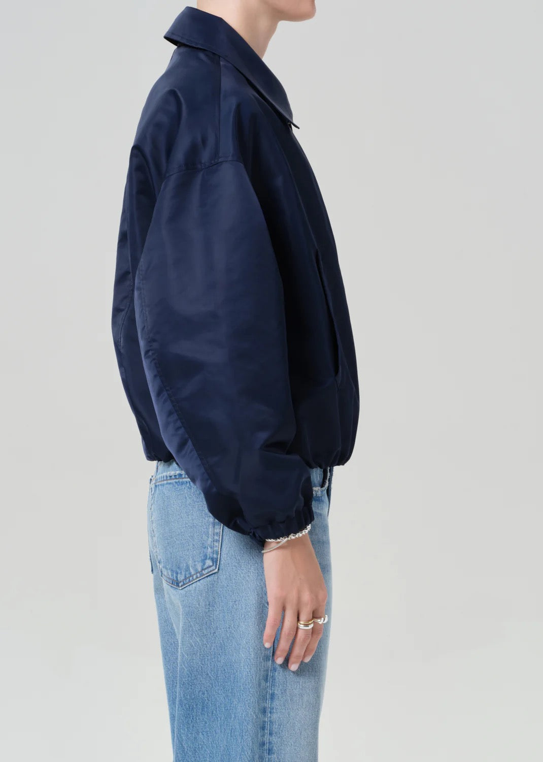 Citizens Of Humanity Bubble Bomber Jacket In Navy