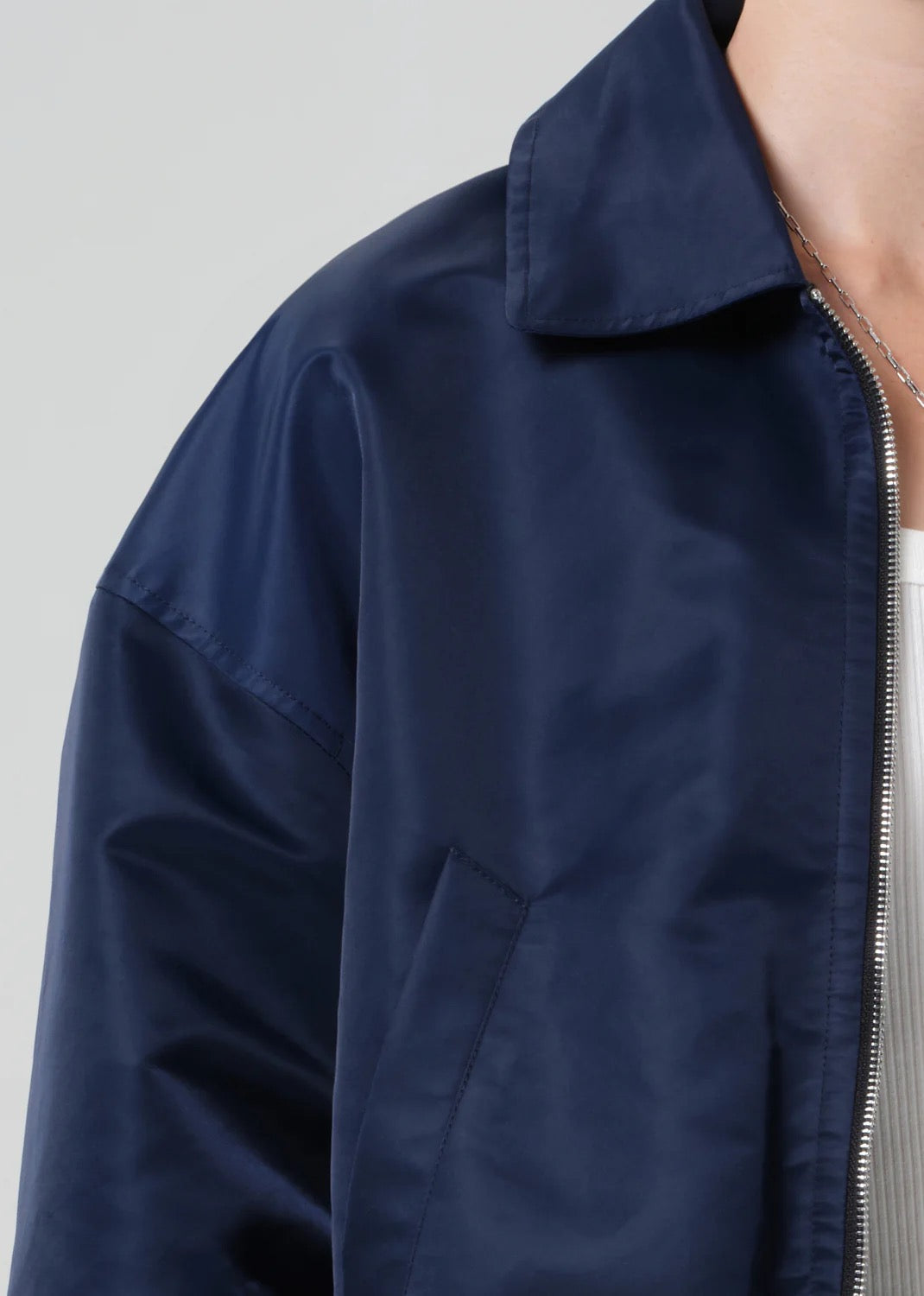 Citizens Of Humanity Bubble Bomber Jacket In Navy