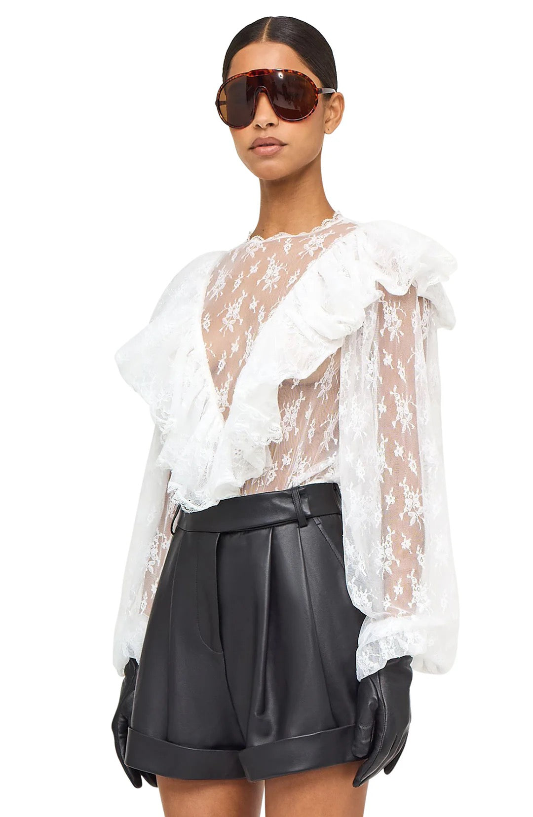 Ronny Kobo Talia Blouse In White