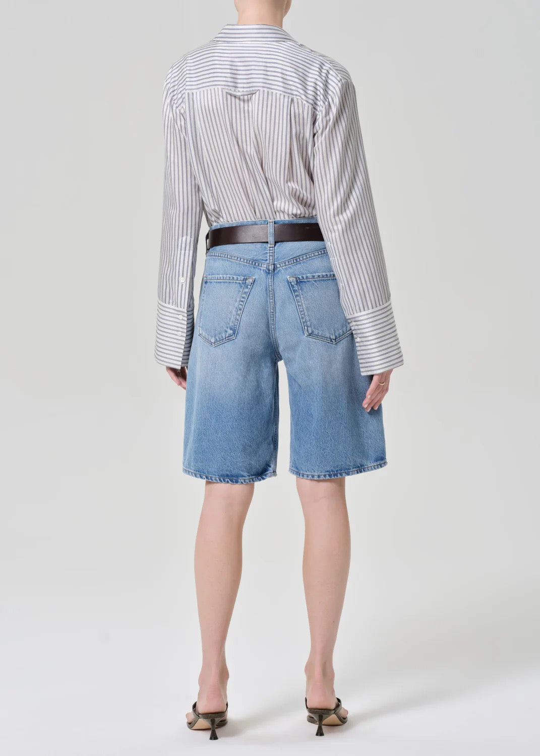 Citizens of Humanity long denim shorts in Cupid wash