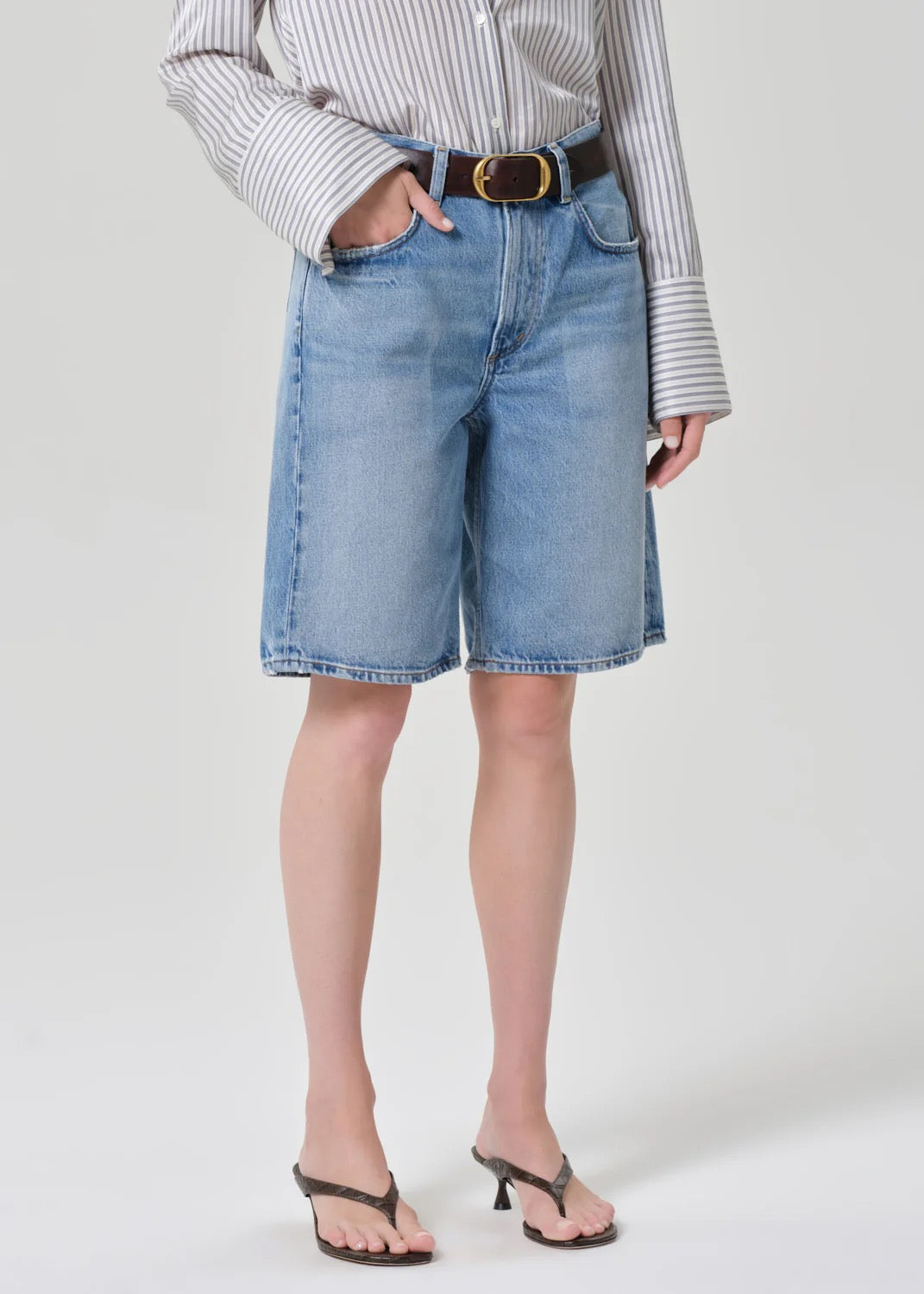 Citizens of Humanity Court Short in blue denim