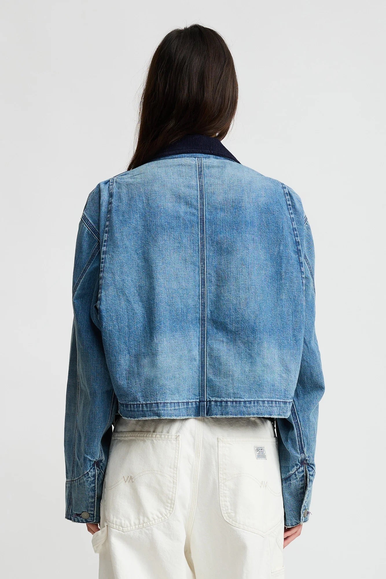 Denemist- Cropped Chore Jacket-Galton Indigo