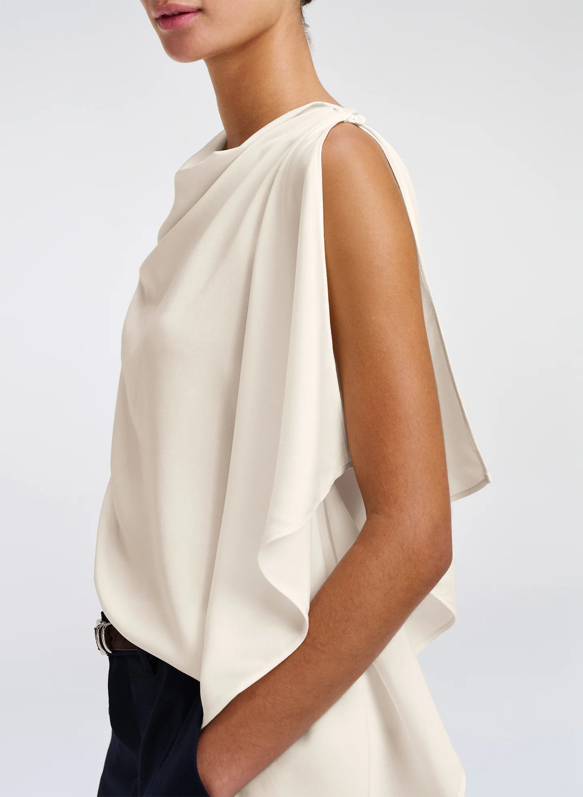 A.L.C. Kit Asymmetric Top in Off White