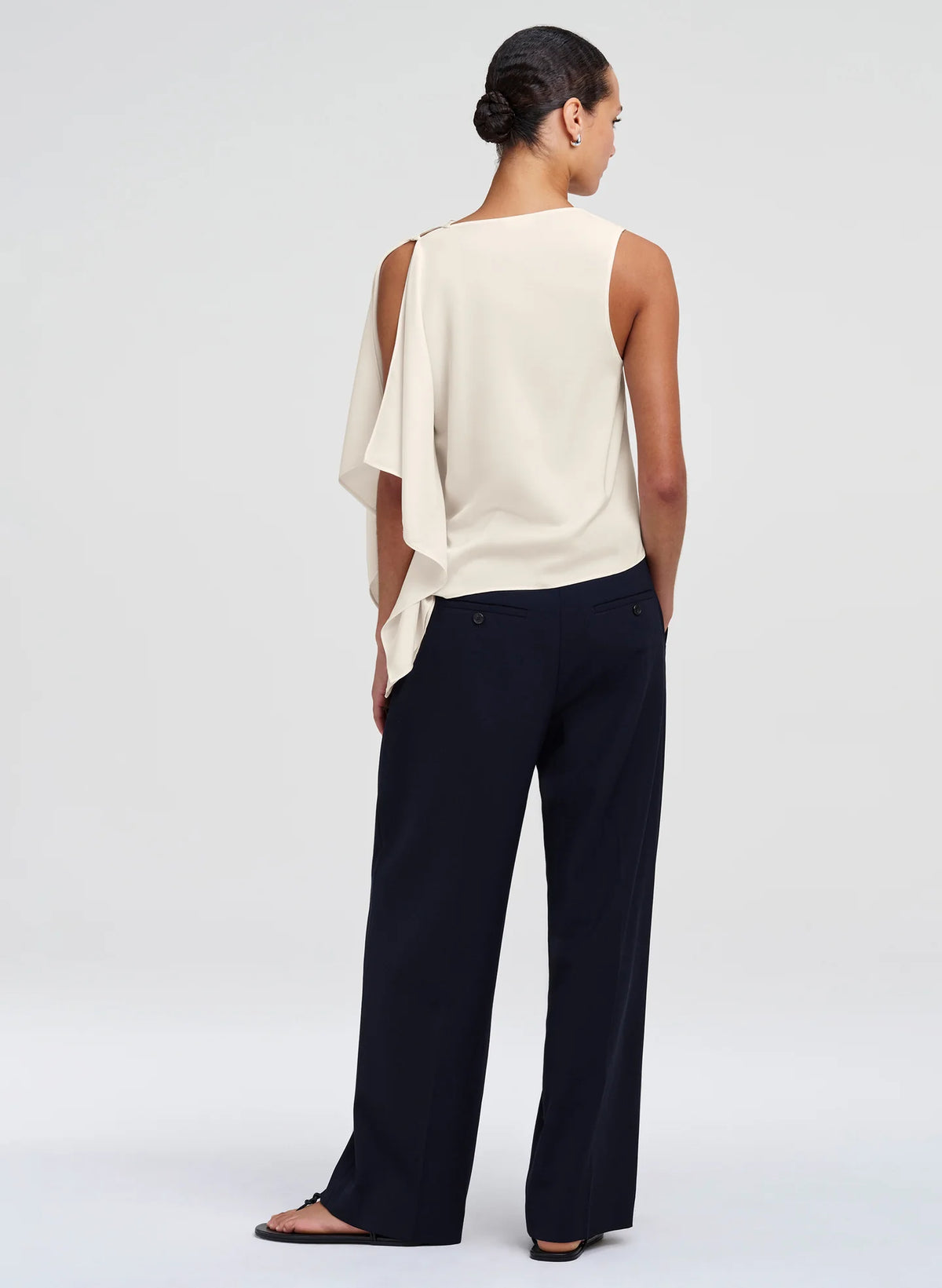 A.L.C. Kit Asymmetric Top in Off White