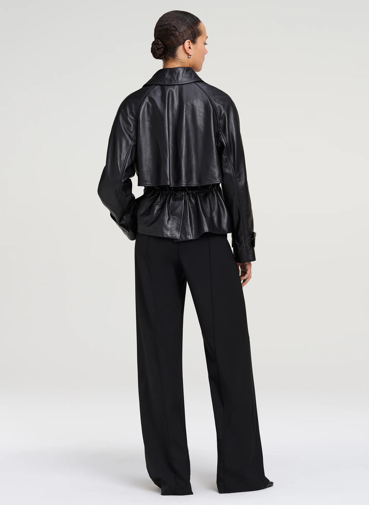 A.L.C. Maeve Leather Jacket in Black