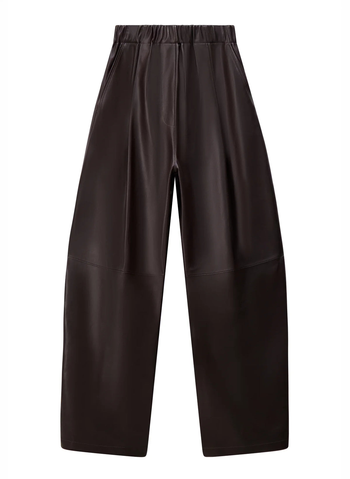 A.L.C. Palmer Leather Pant in Deepest Brown