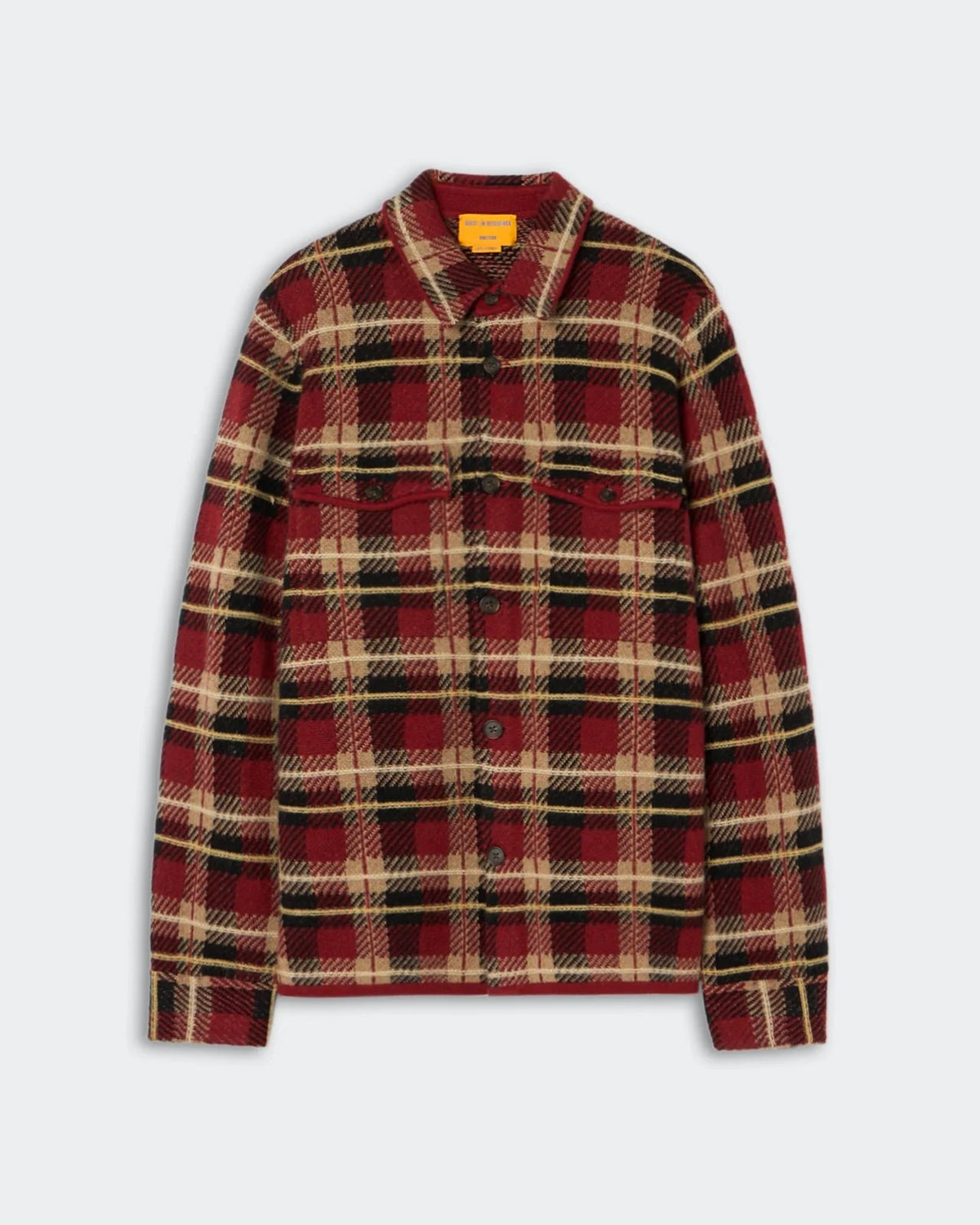 Guest in Residence Plaid Work Shirt in Carmine Combo