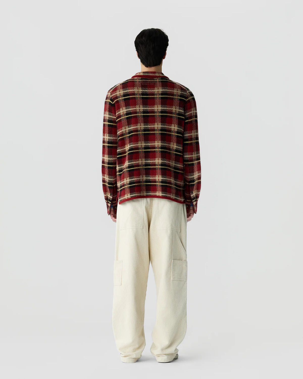 Guest in Residence Plaid Work Shirt in Carmine Combo