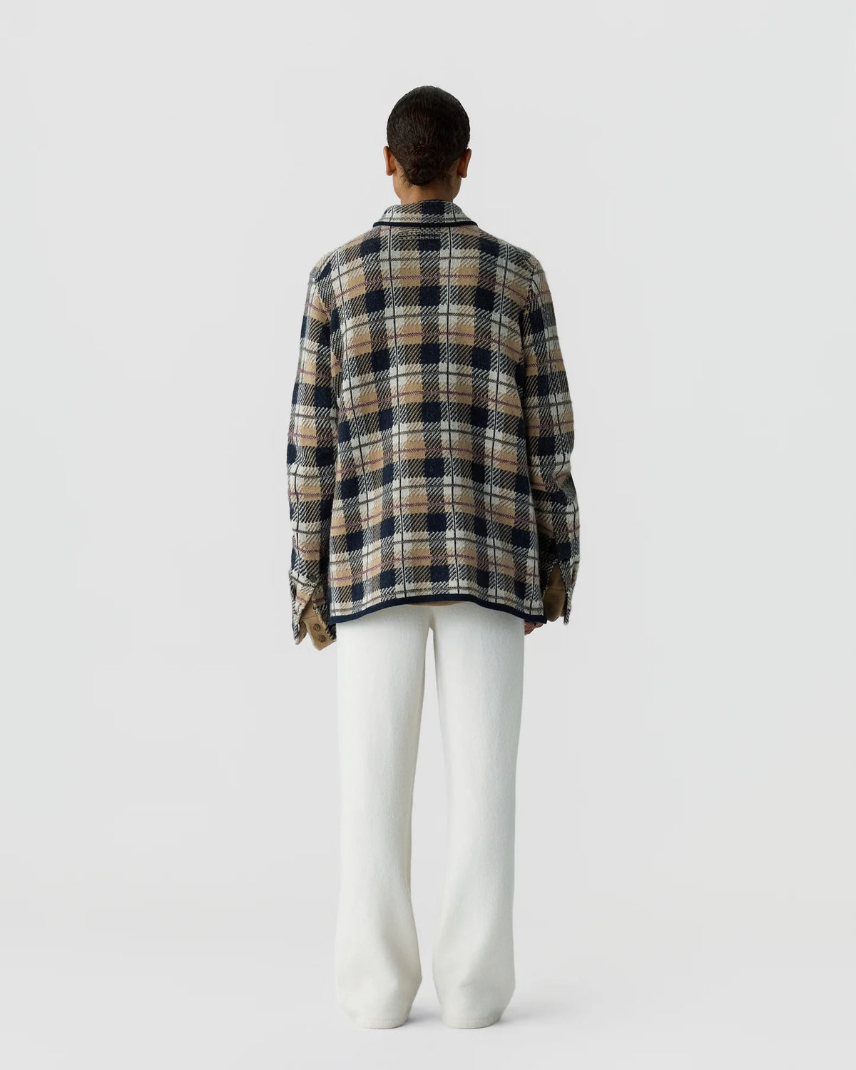 Guest in Residence Plaid Work Shirt in Camel Combo
