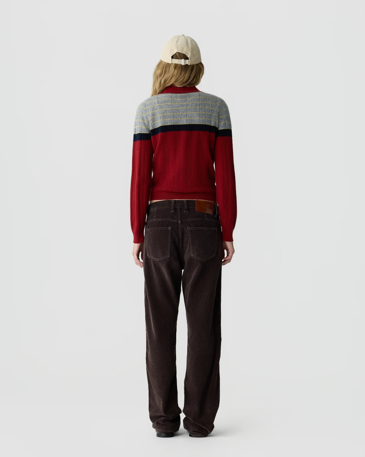 Guest in Residence Track Polo in Carmine Combo