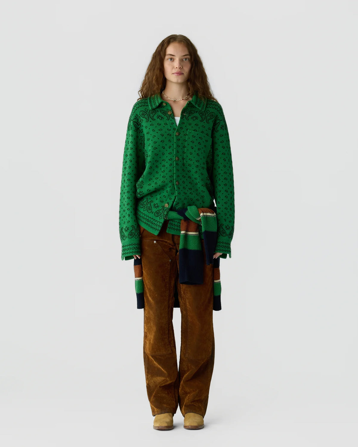 Guest in Residence Wild Rag Work Shirt in Canopy