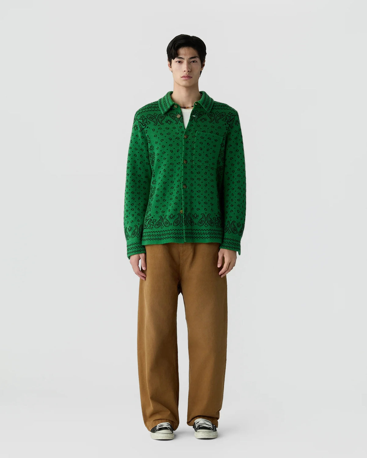 Guest in Residence Wild Rag Work Shirt in Canopy