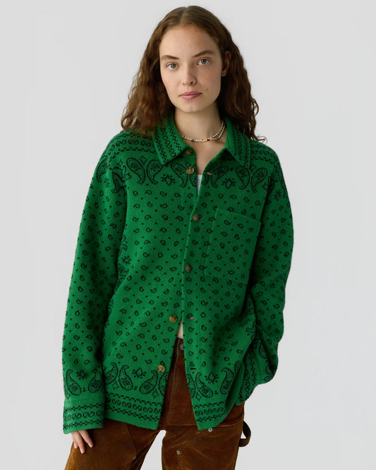 Guest in Residence Wild Rag Work Shirt in Canopy