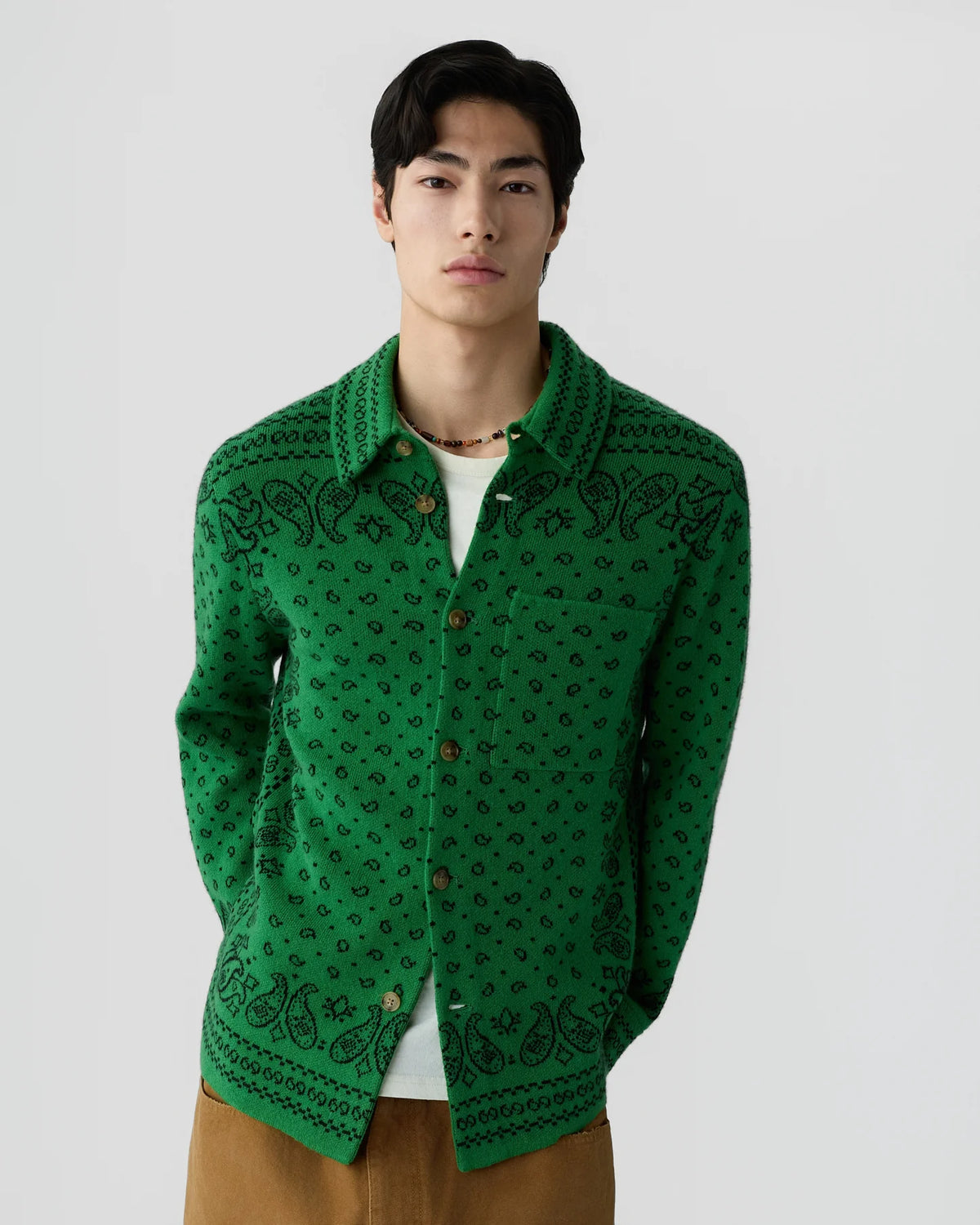 Guest in Residence Wild Rag Work Shirt in Canopy