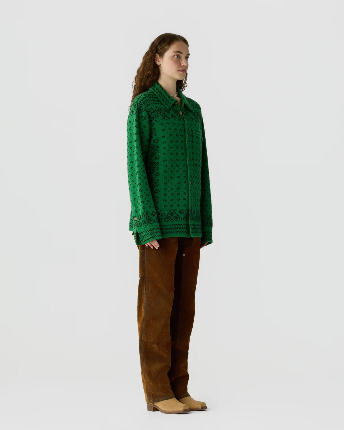 Guest in Residence Wild Rag Work Shirt in Canopy