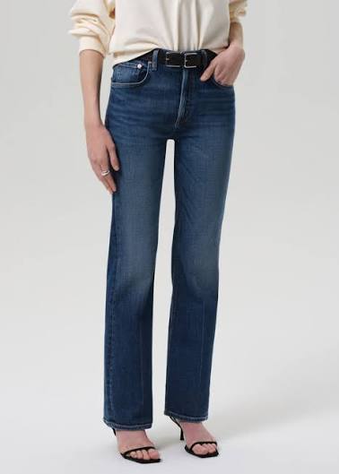 Citizens of Humanity Vidia bootcut jean in Abalone medium indigo wash, three-quarter front view